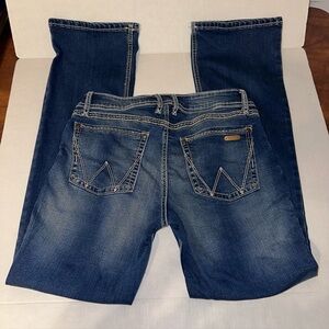 Wrangler Women’s Denim Blue Jeans Boot Cut 09MWZJD Women's Size 9/10 x 32